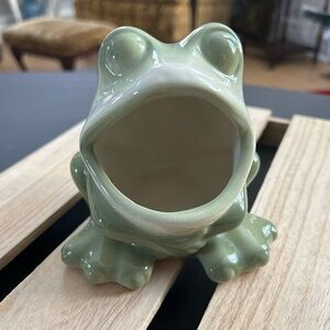 Vintage Ceramic Green Frog